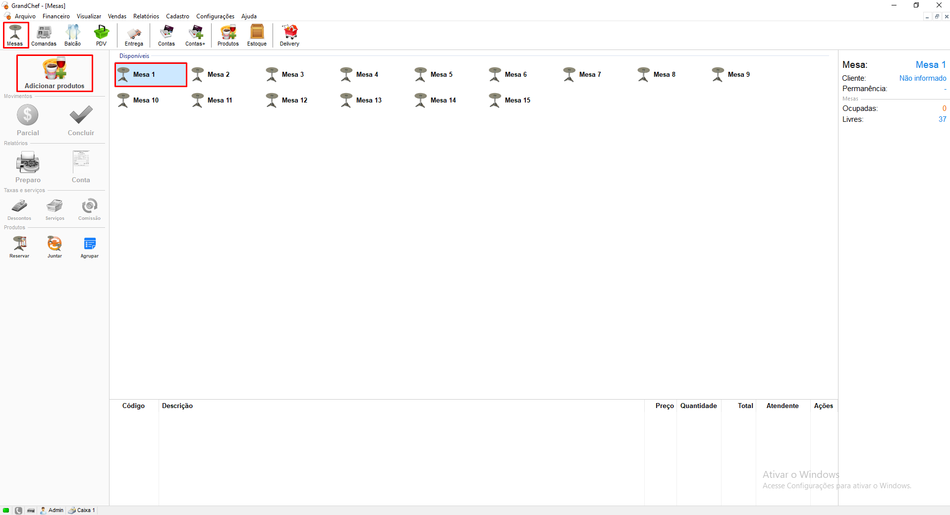 Como Transferir Produto de Uma Mesa para Outra