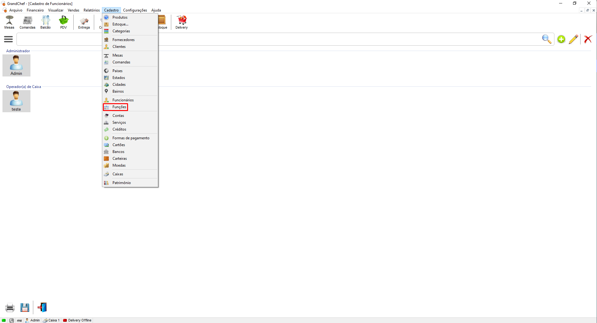 Como Bloquear Mesa por Atendente